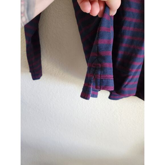 Vintage L.L Bean Men's Collared Rugby Stripped Pullover Shirt-Lg Petite - Picture 4 of 7